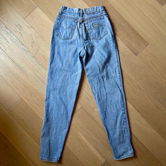 Vintage RARE Levi's Native Blue High Waisted Rise Jeans Light Wash Straight Sz 7 - Picture 2 of 11